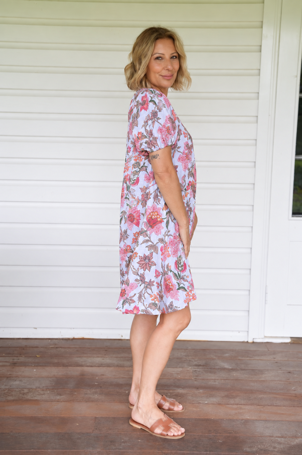 Sasha Dress - White Floral