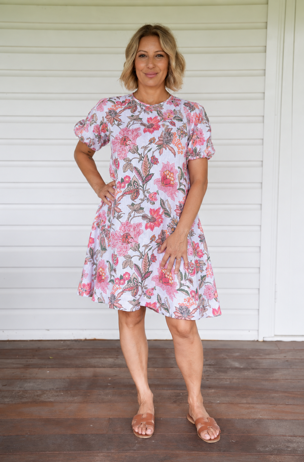 Sasha Dress - White Floral