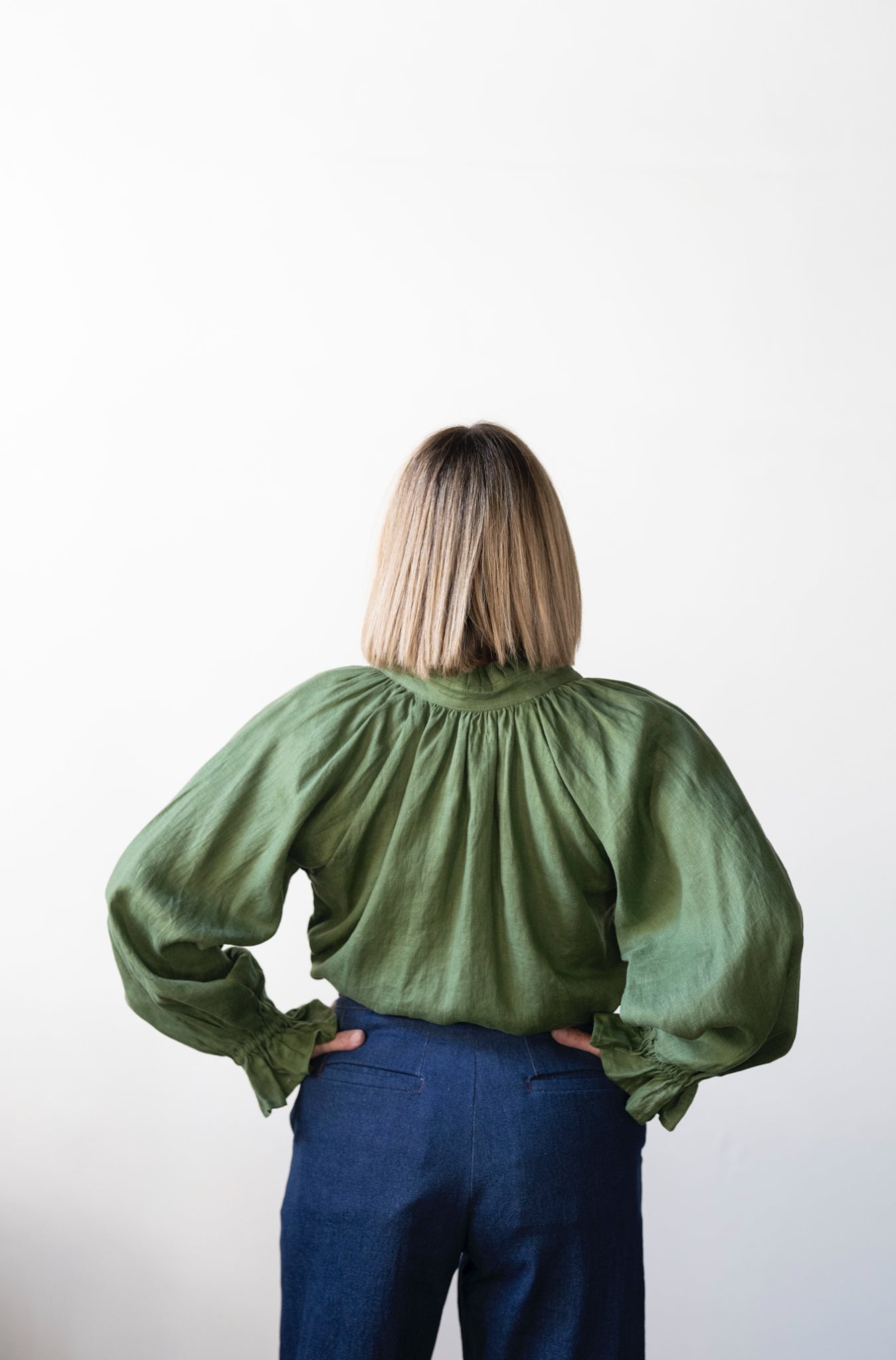 Daisy Linen Top - Cypress