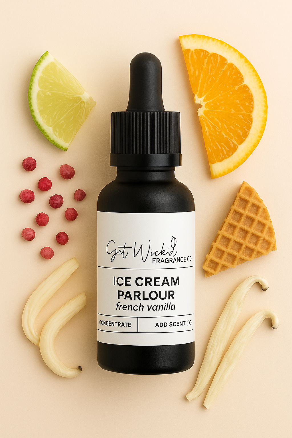 Ice Cream Parlour - French Vanilla Candle Sand Scent