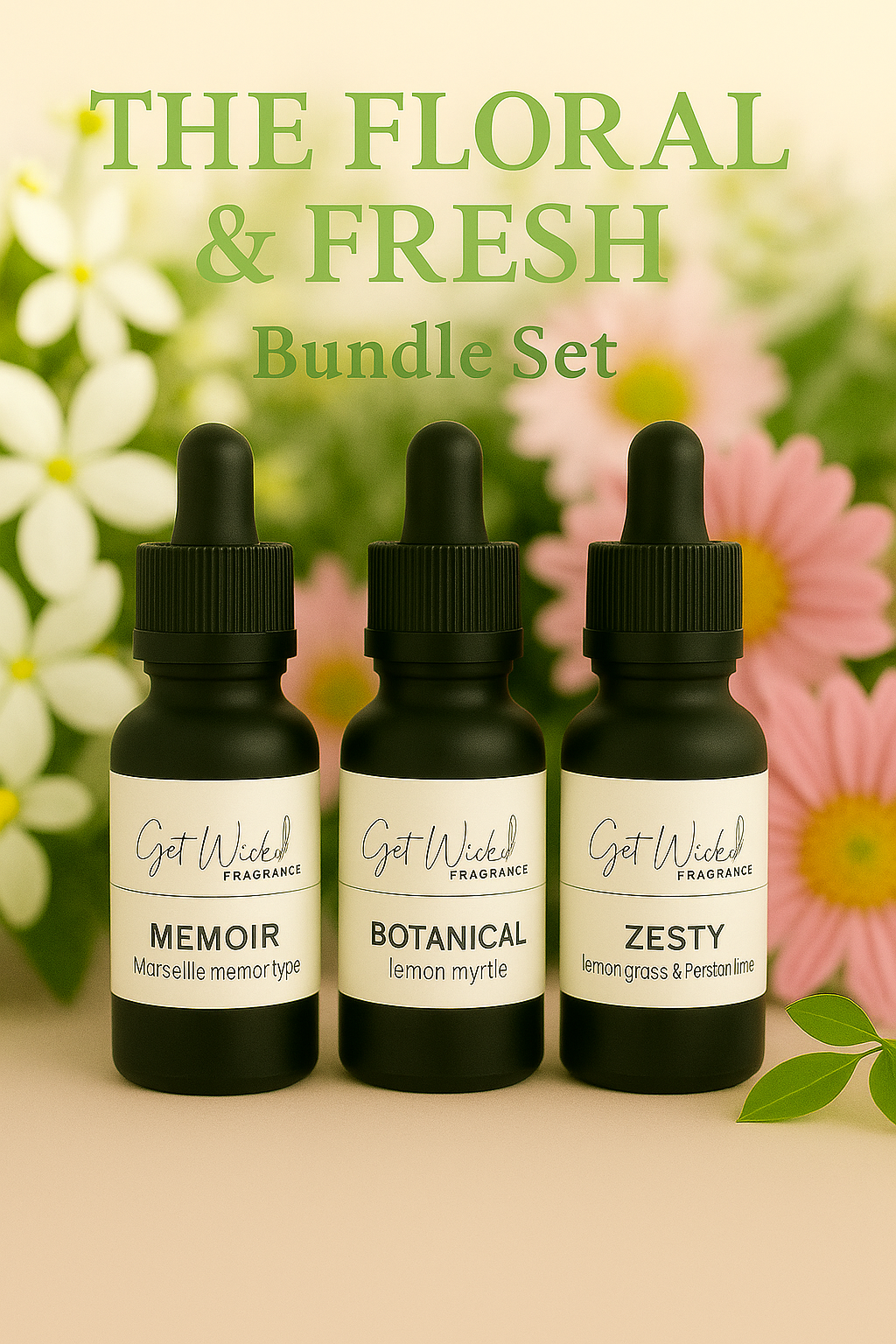 Candle Sand and Scent Bundle - The Floral & Fresh Set - save 15%