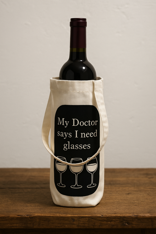 Need Glasses Bottle Bag