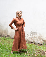 Load image into Gallery viewer, Fleur Linen Dress - Bronze