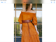 Load image into Gallery viewer, Valentina Linen Ruffle Dress - Marigold