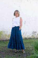 Load image into Gallery viewer, Lucia Linen Skirt - White